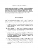 FUNCION FINANCIERA DE LA EMPRESA
