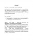 CUESTIONARIO ¿Cómo definiría la excelencia educativa y cómo la mediría?