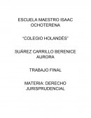 MATERIA: DERECHO JURISPRUDENCIAL