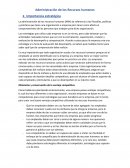 Administracion de los recursos humanos. Importancia estratégica