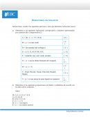 Razon matematica Operaciones con conjuntos