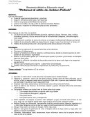 Secuencia didáctica: Educación visual “Pintamos al estilo de Jackson Pollo