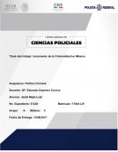 Incremento de la criminalidad en Mexico