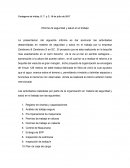 Informe de seguridad y salud en el trabajo