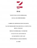 PLAN DE MEJORAMIENTO DE SERVICIO AL CLIENTE EN EL HOSTAL “BIANGEL”