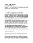 Critica a la escuela tradicional