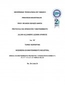 MANUAL DE MANTENIMIENTO PREVENTIVO Y OPERACIÓN DE BOMBA