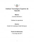 En esta práctica se mencionará que es un capacitor y se observará el comportamiento de la corriente y del voltaje en un capacitor conectado