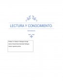 LECTURA Y CONOCIMIENTO. Administración