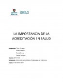 LA IMPORTANCIA DE LA ACREDITACIÓN EN SALUD