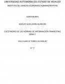 CUESTIONARIO DE LAS NORMAS DE INFORMACION FINANCIERAS SERIE C