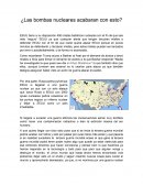 ¿Las bombas nucleares acabaran con esto?