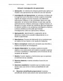 Glosario investigación de operaciones