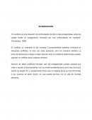El conflicto es una situación de confrontación de dos o más protagonistas, entre los cuales existe un antagonismo motivado por una confrontación de intereses