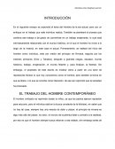 Tema de La filosofía del trabajo del hombre contemporaneo