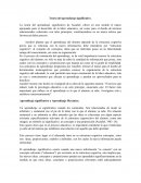 La teoría del aprendizaje significativo de Ausubel, ofrece en este sentido el marco apropiado para el desarrollo de la labor educativa