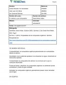 El carbono y sus compuestos Actividad #1