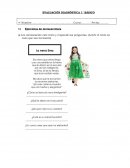 Como se Prueba Diagnostico Informal - primero bàsico