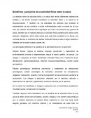 Beneficios y perjuicios de la actividad física sobre la salud