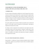 ANTECEDENTES Y EVOLUCIÓN HISTÓRICA DE LA LEGISLACIÓN SOCIAL DE CHILE ENTRE 1906 Y 1924