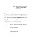 CARTA DE RECOMENDACIÓN PARA PARCTICAS PRE PROFESIONALES EN EL SANTUARIO NACIONAL CORDILLERA DE COLAN