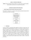 Conocer las técnicas y formas de análisis de un producto nuevo y un producto existente. Adquirir habilidad y experiencia en el uso de las técnicas de análisis.
