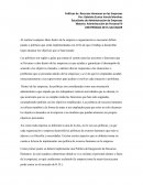 Ensayo de politicas del recursos humano