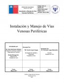 Instalación y Manejo de Vías Venosas Periféricas