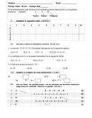 CONTROL DE MATEMÁTICAS: TABLAS DE MULTIPLICAR