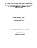 EL USO DE LENGUAJES DE PROGRAMACION ALTERNOS A JAVA PARA MEJORAR EL PROCESO DE APRENDIZAJE EN LOS ESTUDIANTES DE FUNDAMENTOS DE PROGRAMACION