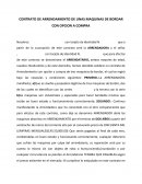 CONTRATO DE ARRENDAMIENTO DE UNAS MAQUINAS DE BORDAR CON OPCION A COMPRA