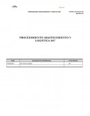 PROCEDIMIENTO ABASTECIMIENTO Y LOGISTICA 2017
