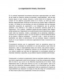 La organización lineal y funcional