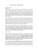 Comienza con la descripción de un jardín en una casa de campo abandonada, cerca de Talagante