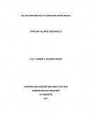 TALLER (PROCESO DE LA PLANEACION ESTRATEGICA)