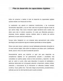 Plan de desarrollo competencias digitales
