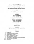 Selección del Tema de Investigación