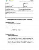 Formato para la Propuesta del Proyecto y el Análisis de Factibilidad