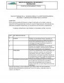 PLAN DE TRABAJO EN LA SAGRADA FAMILIA Y LA INSTITUCIÓN MANUELA BELTRÁN Y CORPORACIÓN FORJAR PARA EL FUTURO