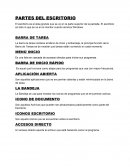 Partes del escritorio