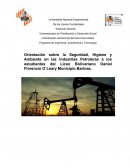 Orientación sobre la Seguridad, Higiene y Ambiente en las Industrias Petroleras a los estudiantes del Liceo Bolivariano Daniel Florencio O`Leary Municipio Barinas