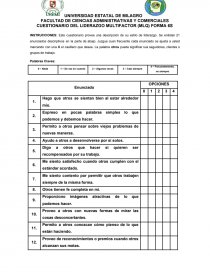 CUESTIONARIO DEL LIDERAZGO MULTIFACTOR (MLQ) FORMA 6S. Página 1