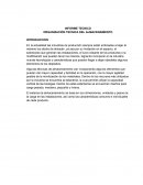 INFORME TECNICO ORGANIZACIÓN TECNICA DEL ALMACENAMIENTO