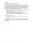 Ciudad Personajes molestos en el transporte público