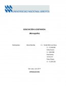 EDUCACIÓN A DISTANCIA (Monografía)