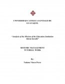 El nuevo Analisis of the mission and vision of a primary school