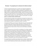 Resumen: “La pregunta por la existencia de la historia urbana”