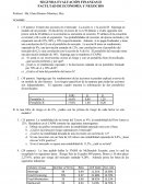 SEGUNDA EVALUACIÓN FINANZAS II FACULTAD DE ECONOMÍA Y NEGOCIOS