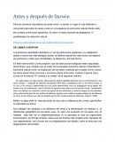 Antes y después de Darwin