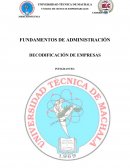 Decodificación de empresas de Ecuador